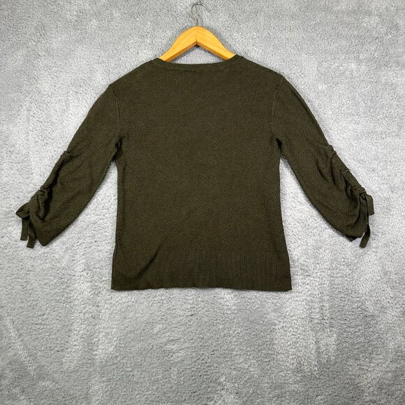 Simply Vera Vera Wang Drawstring Sleeve Sweater - Picture 3 of 11